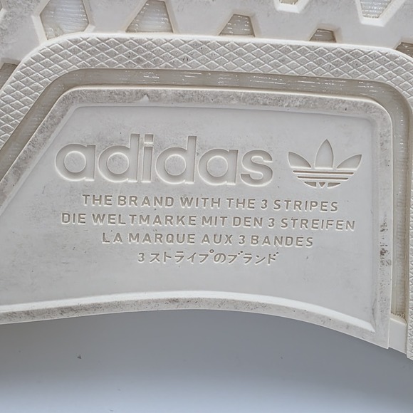 Adidas‎ NMD_R1 Womens Size 9 Beige Athletic Running Walking Shoes Sneakers - Picture 8 of 10
